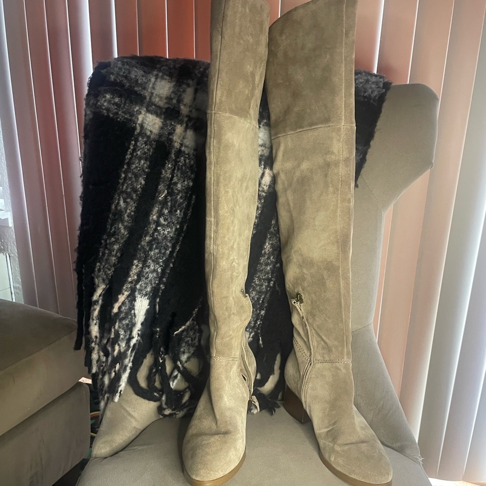 Gorgeous Suede Sole Society Over-the-Knee Boots